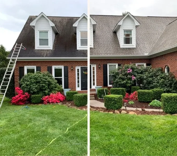 House washing before and after in Miami FL